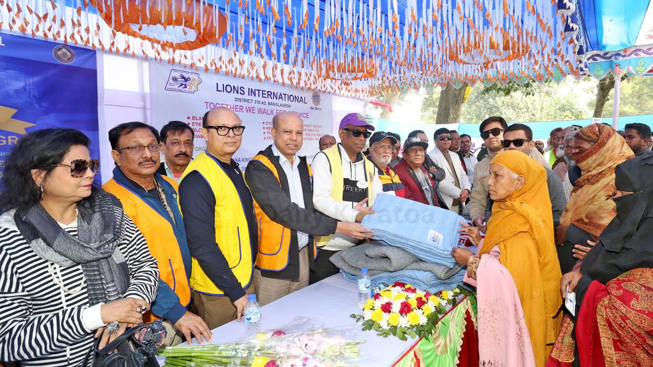 মানবেতার সেবায় এগিয়ে এলেন লায়ন্স ইন্টারন্যাশনাল জেলা ৩১৫ এ২-এর নেতৃবৃন্দ